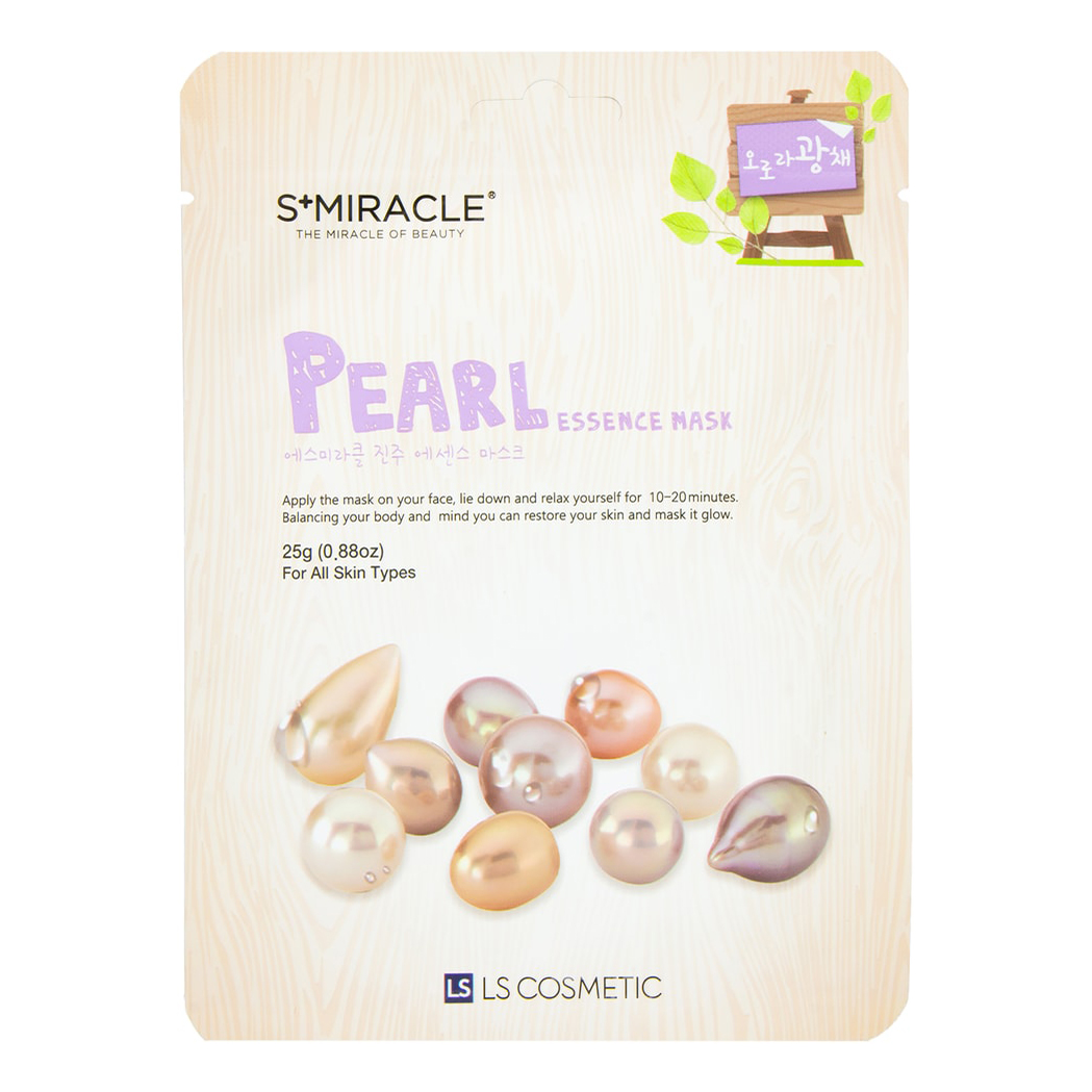 

Маска тканевая для лица S+miracle Pearl Essence Mask Жемчуг 25 г