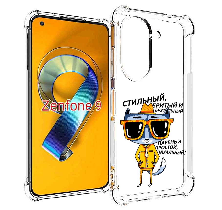 Чехол MyPads стильный кот для Asus Zenfone 9 (AI2202)