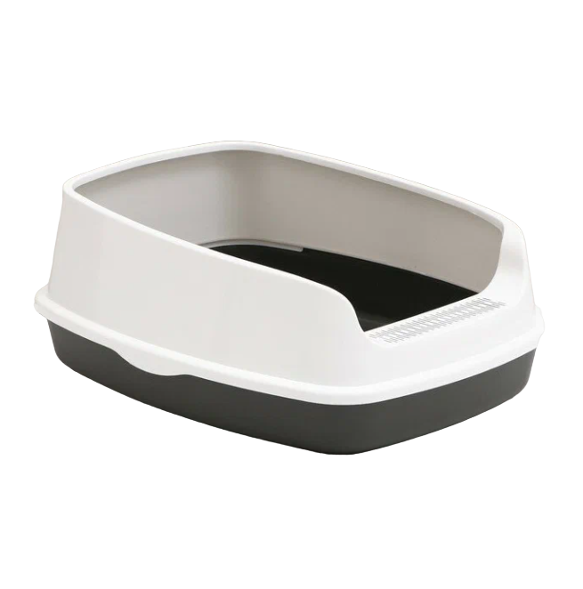 Туалет для кошек Пижон Айша серый 45х35х11 см