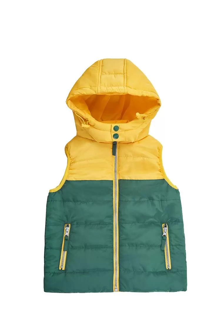 

Жилет детский Max&Jessi SS23C201, желтый, хаки, 92, 204666