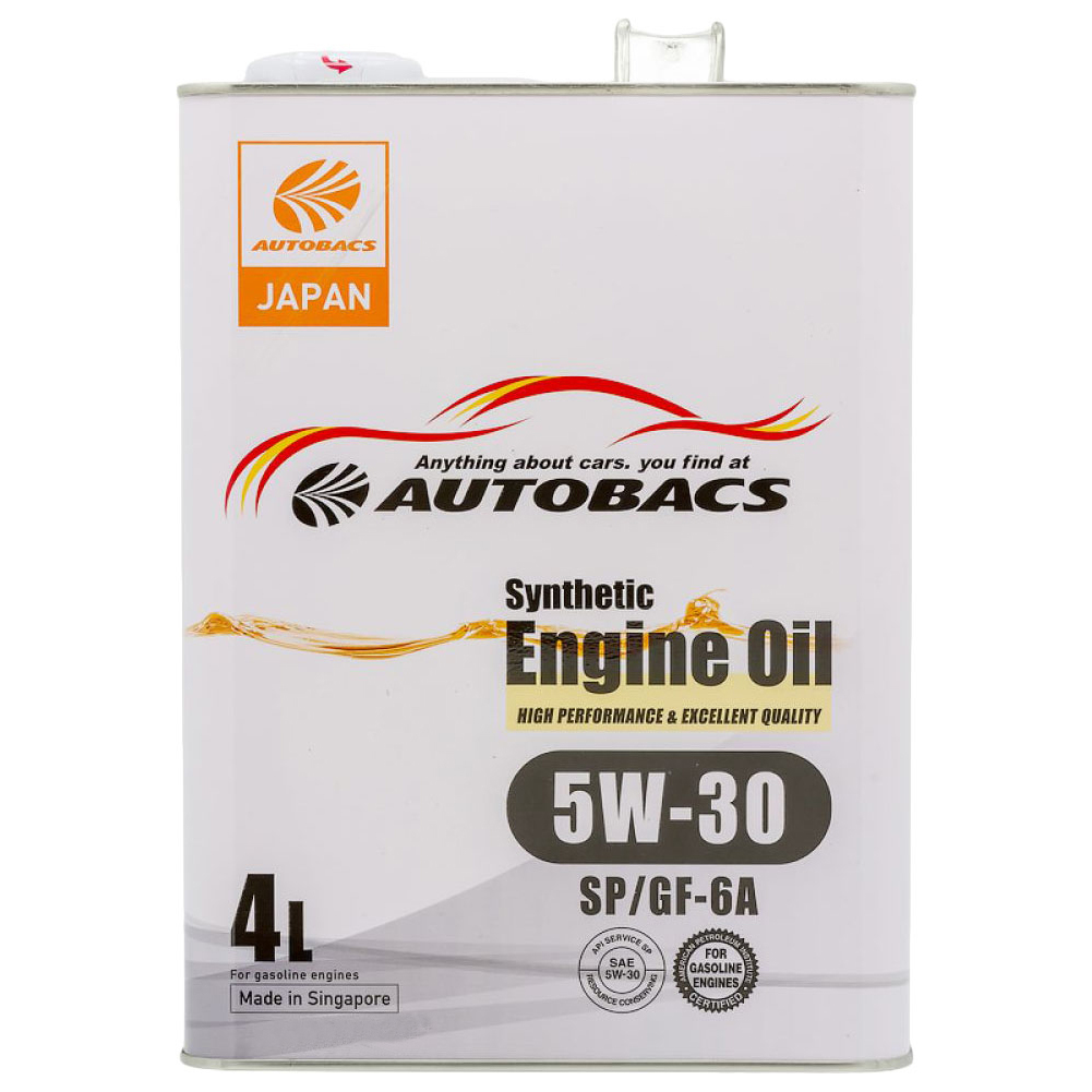 фото Autobacs масло autobacs 5/30 synthetic синтетическое sp/gf-6 4 л