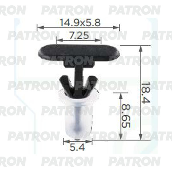 

Клипса Пластмассовая PATRON p370167a