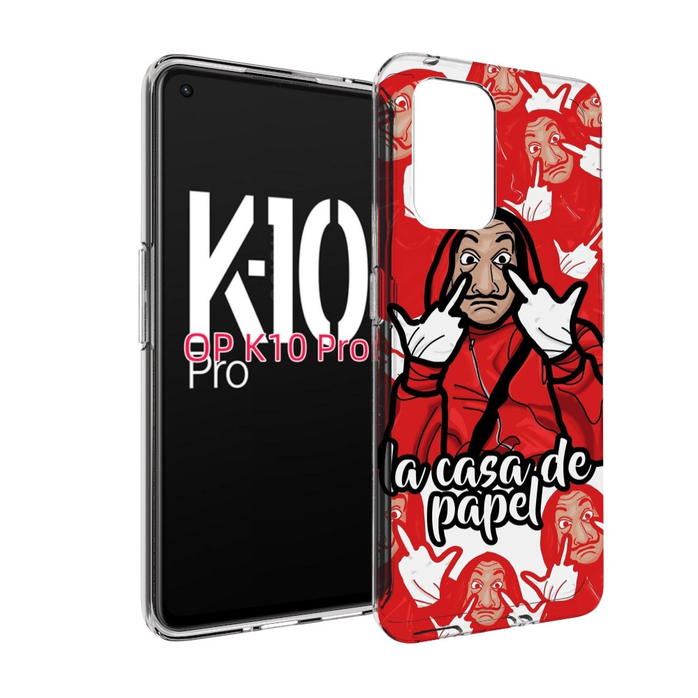 

Чехол MyPads комикс-бумажный-дом для OPPO K10 Pro, Прозрачный, Tocco