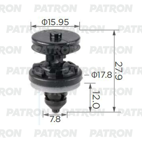 

Клипса Автомобильная PATRON P370247A