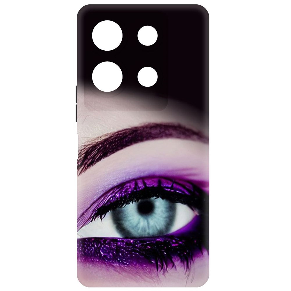 Чехол-накладка Krutoff Soft Case Взгляд для Infinix Note 30 VIP черный