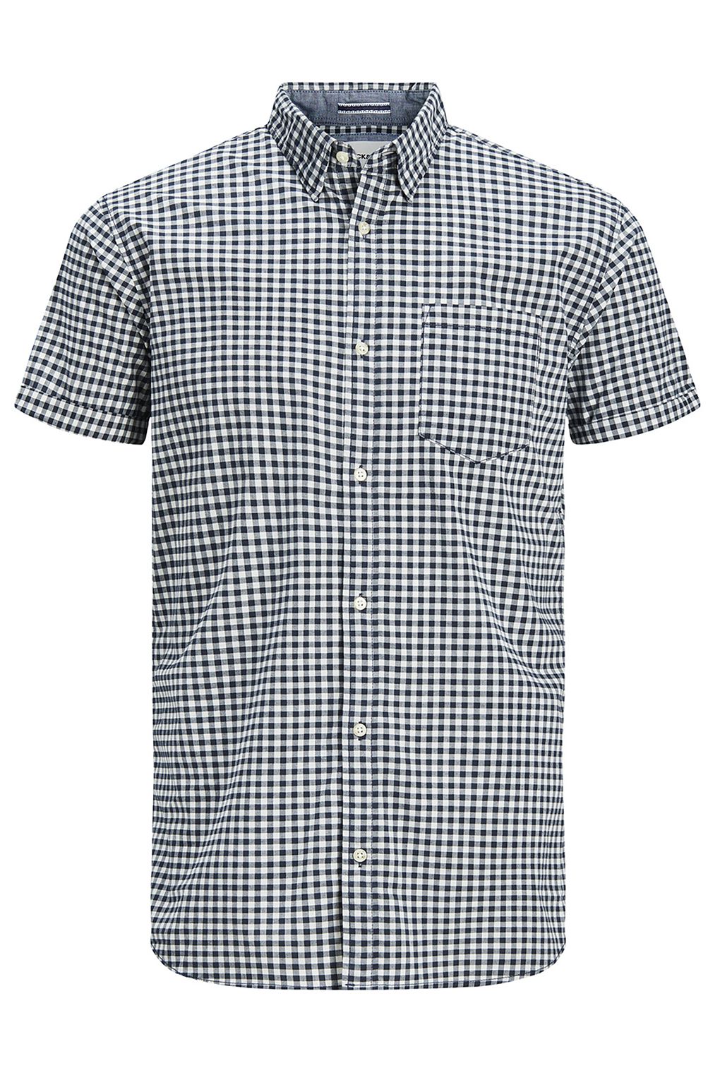 фото Рубашка мужская jack & jones 12174477 синяя m