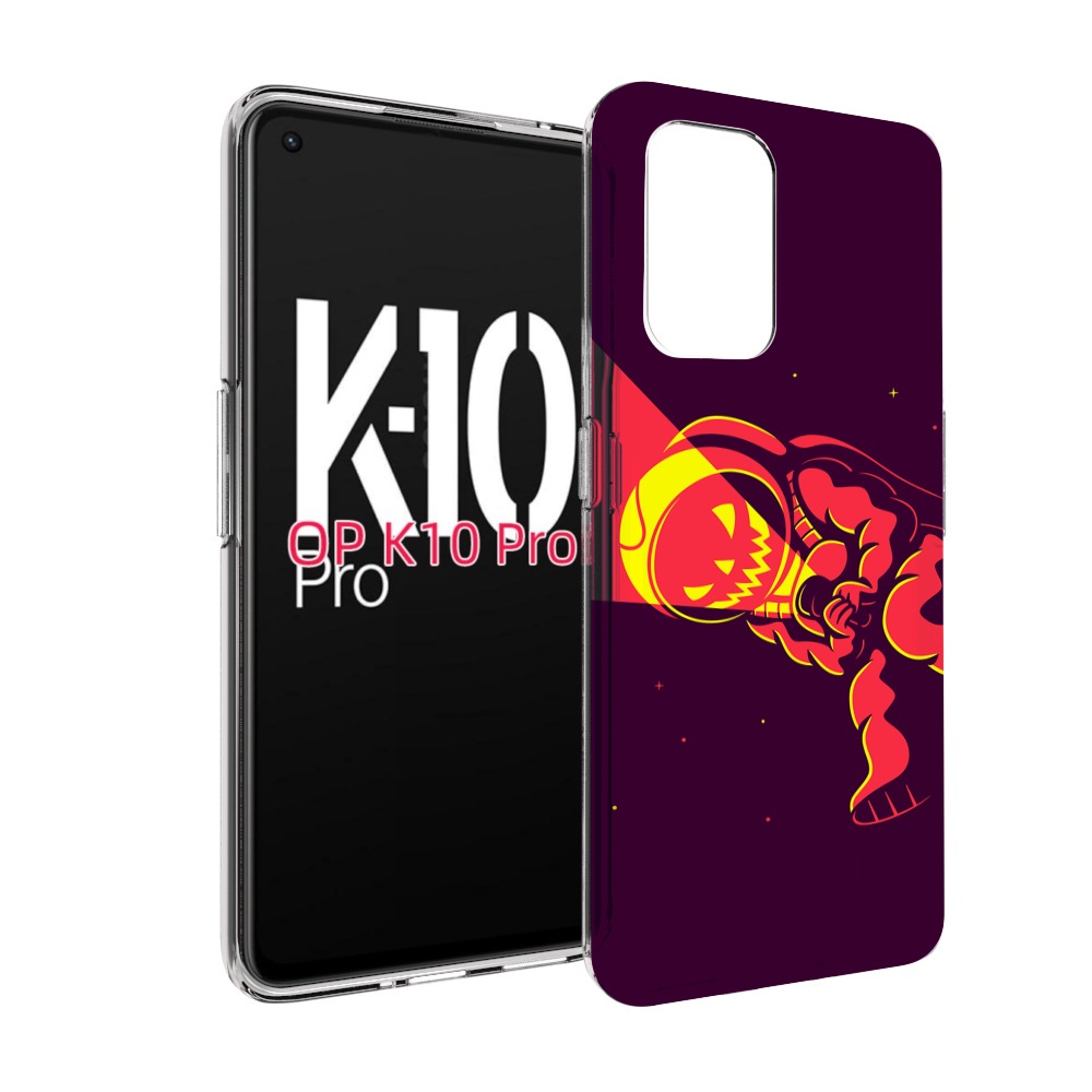 

Чехол MyPads космонавт-в-хеллуин для OPPO K10 Pro, Прозрачный, Tocco
