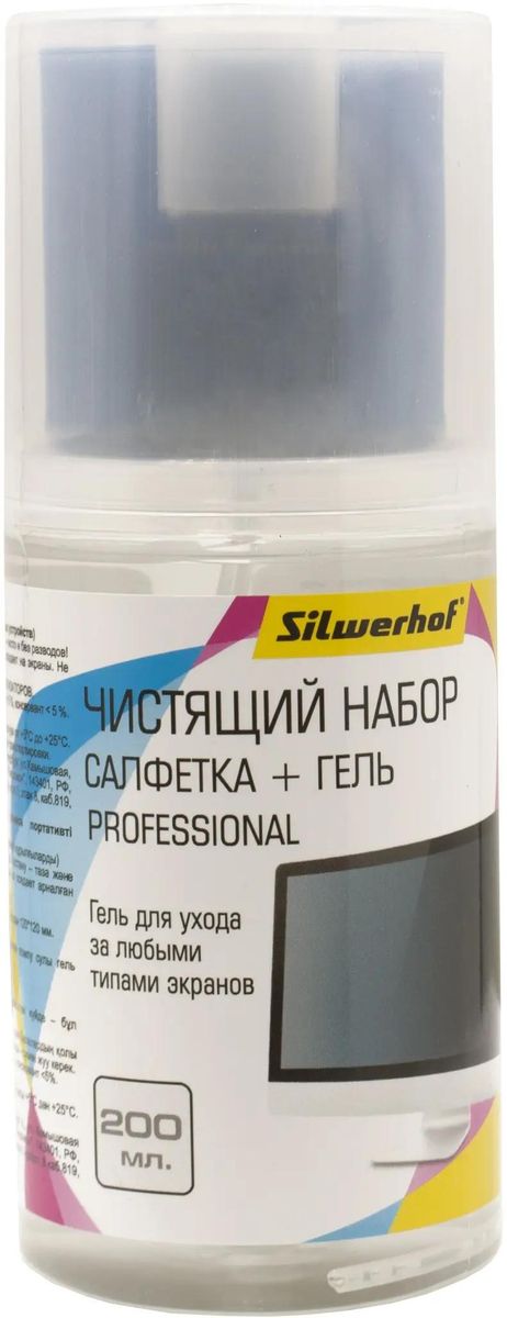 

Чистящий набор Silwerhof 200 мл, 1 шт для экранов и оптики