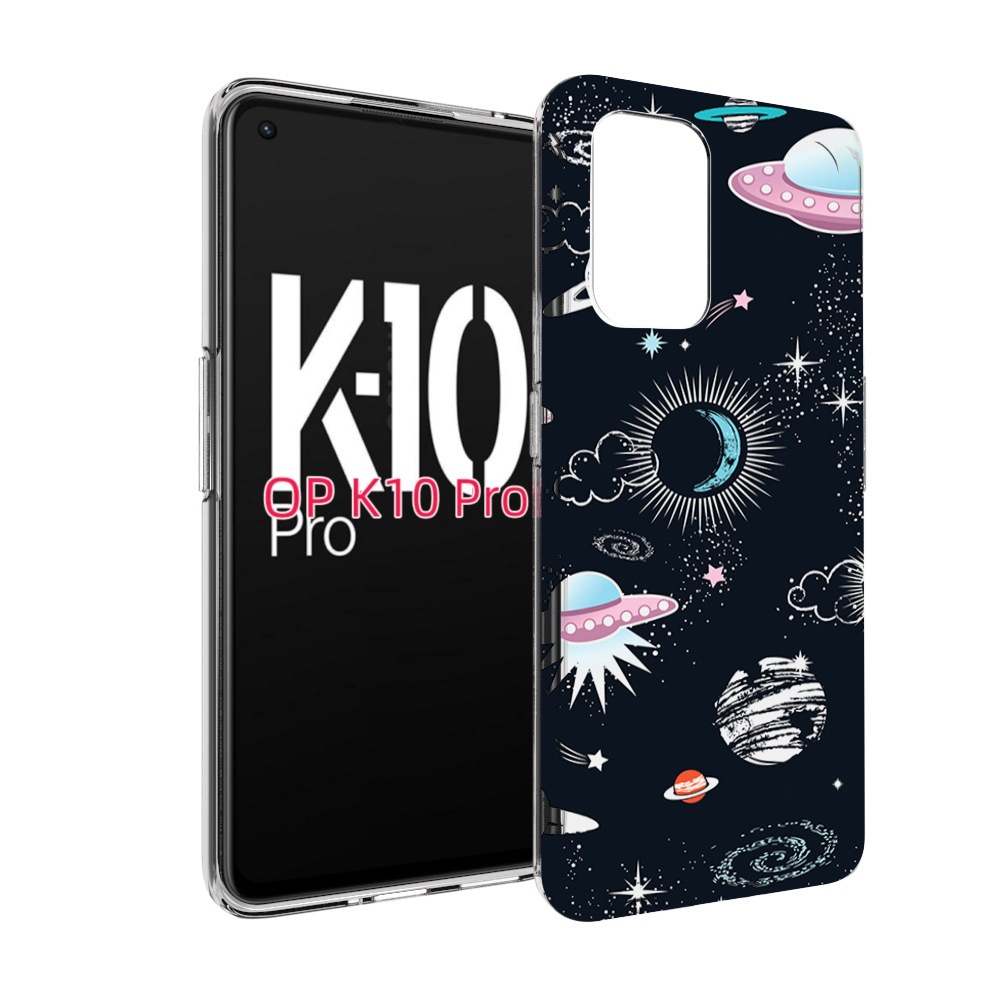 

Чехол MyPads космос-мини-картинки для OPPO K10 Pro, Прозрачный, Tocco