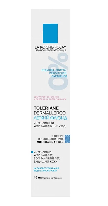 Купить Легкий флюид La Roche Posay Toleriane Dermallergo Fluide, 40 мл, Toleriane Ultra Fluide Интенсивный успокаивающий уход, La Roche-Posay