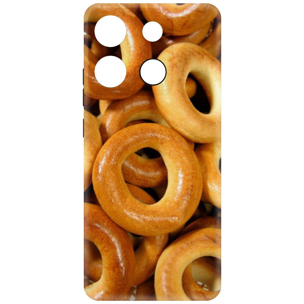 

Чехол-накладка Krutoff Soft Case Сушки для Infinix Smart 7 Plus черный