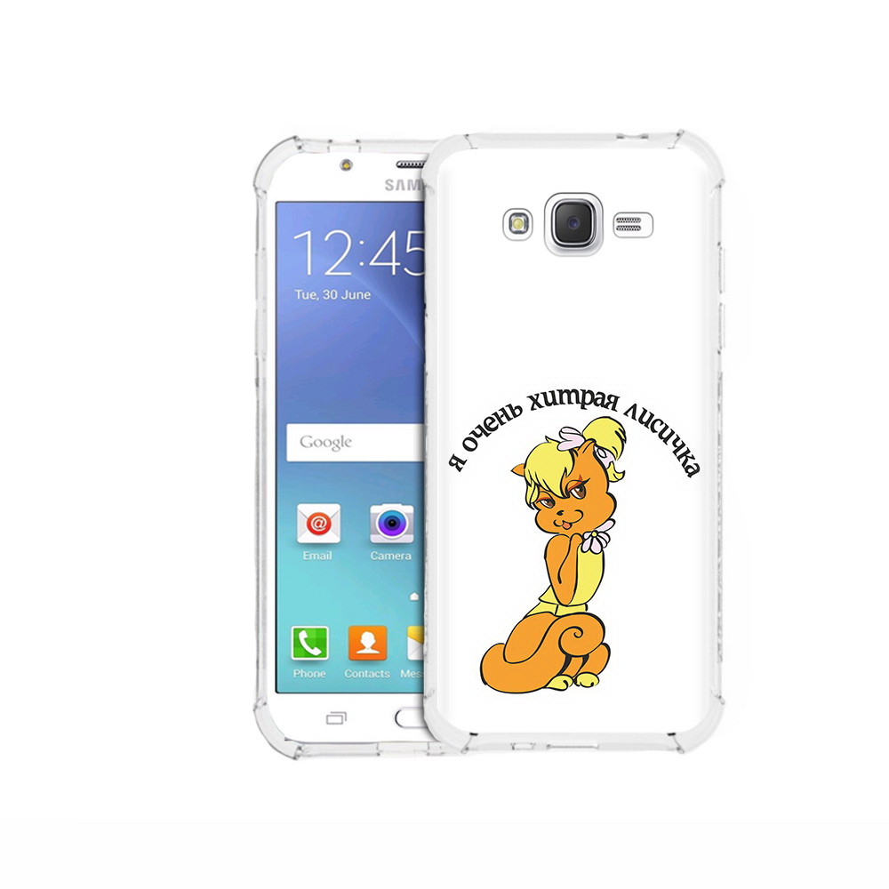 

Чехол MyPads Tocco для Samsung Galaxy J5 (2015) хитрая лиса (PT15272.579.665), Прозрачный, Tocco