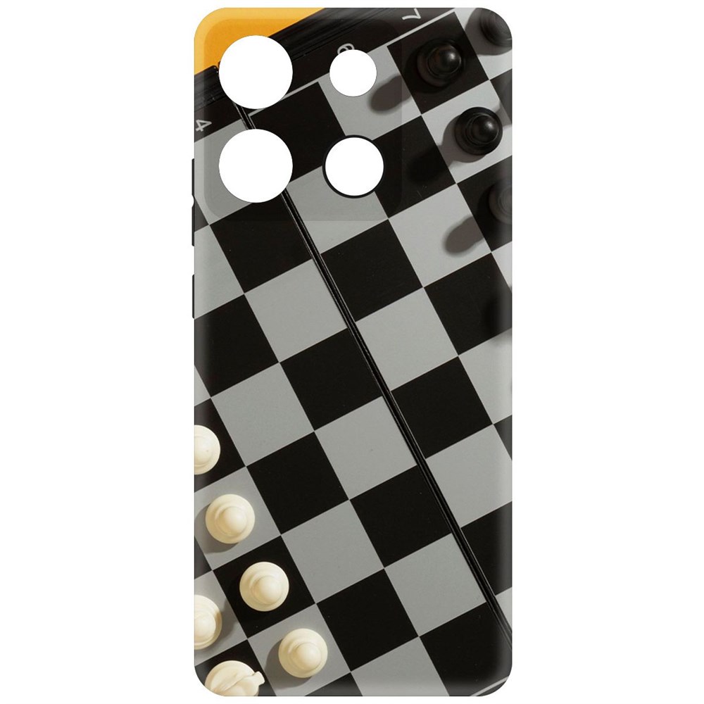 

Чехол-накладка Krutoff Soft Case Шахматы для Infinix Smart 7 Plus черный