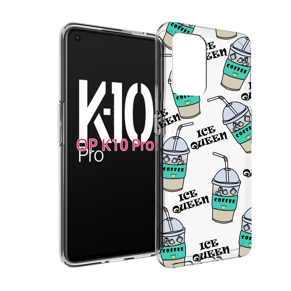 

Чехол MyPads кофе-с-льдом для OPPO K10 Pro, Прозрачный, Tocco