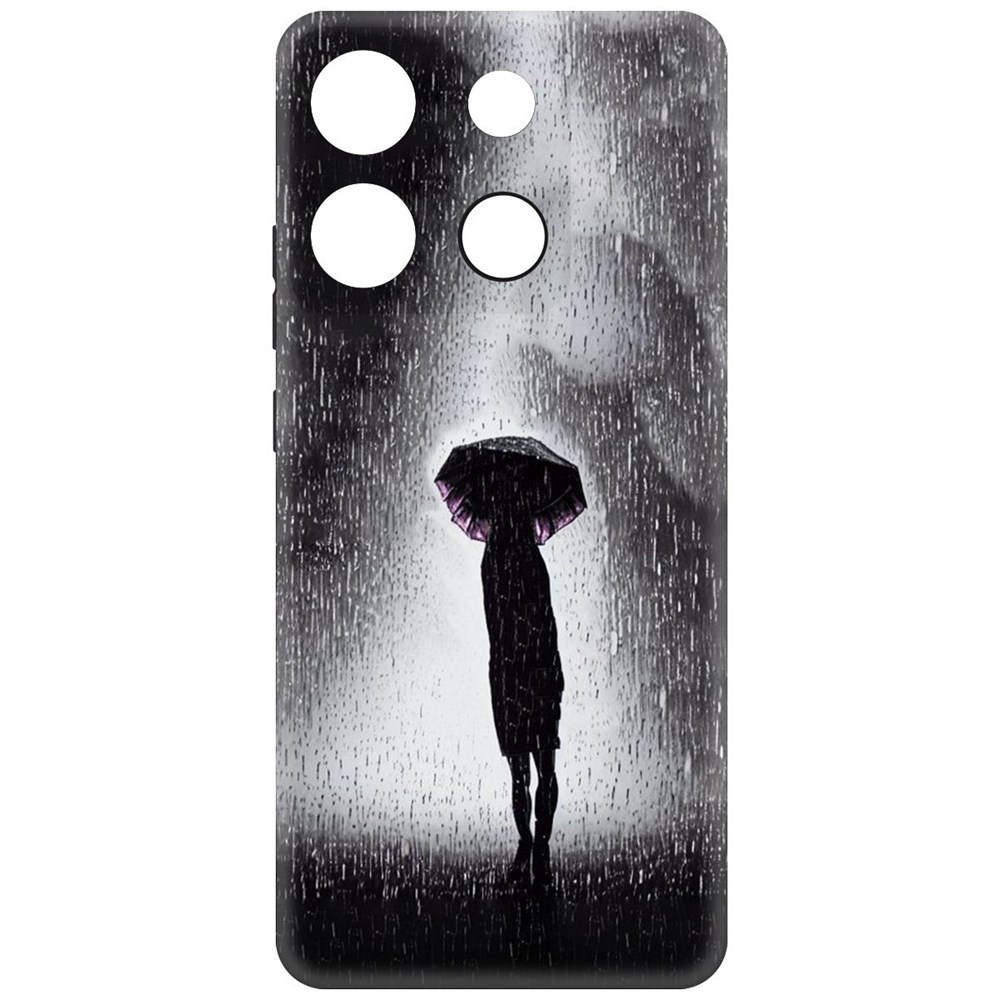 

Чехол-накладка Krutoff Soft Case Ночная крипота для Infinix Smart 7 Plus черный