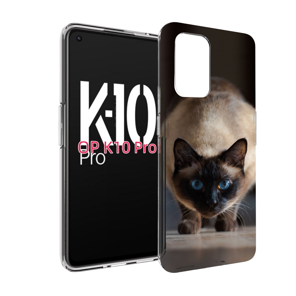 

Чехол MyPads кошка сиамская для OPPO K10 Pro, Прозрачный, Tocco