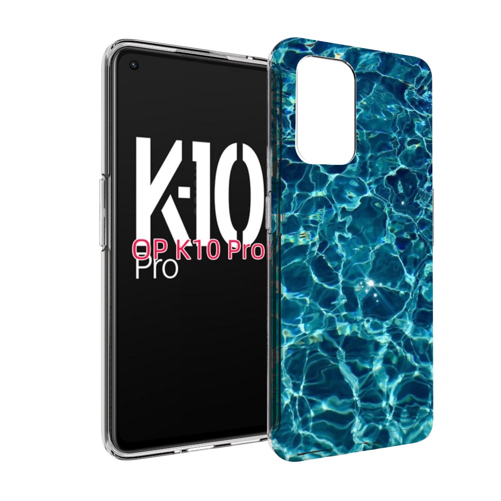 

Чехол MyPads красивая голубая вода для OPPO K10 Pro, Прозрачный, Tocco
