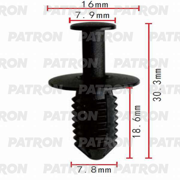 

Клипса Автомобильная PATRON P370198