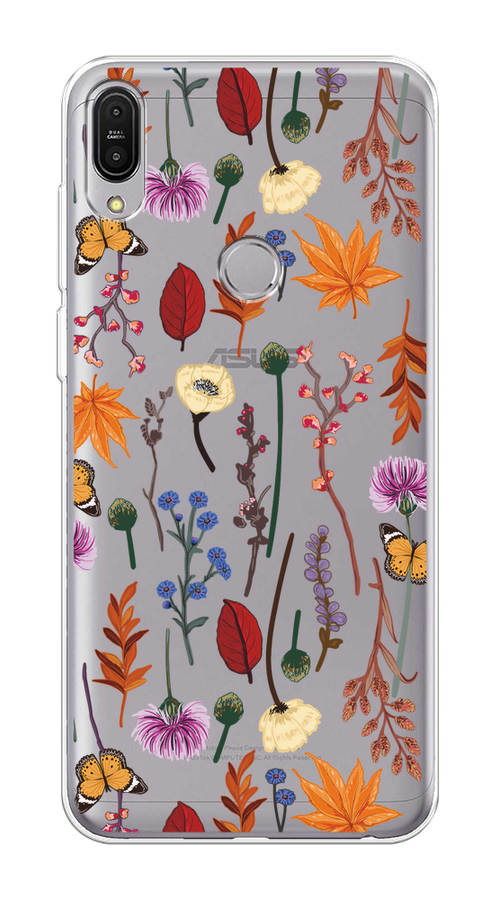 

Чехол на Asus ZenFone Max Pro ZB602KL "Orange Purple flowers", Оранжевый;красный;розовый;желтый;прозрачный, 43550-1