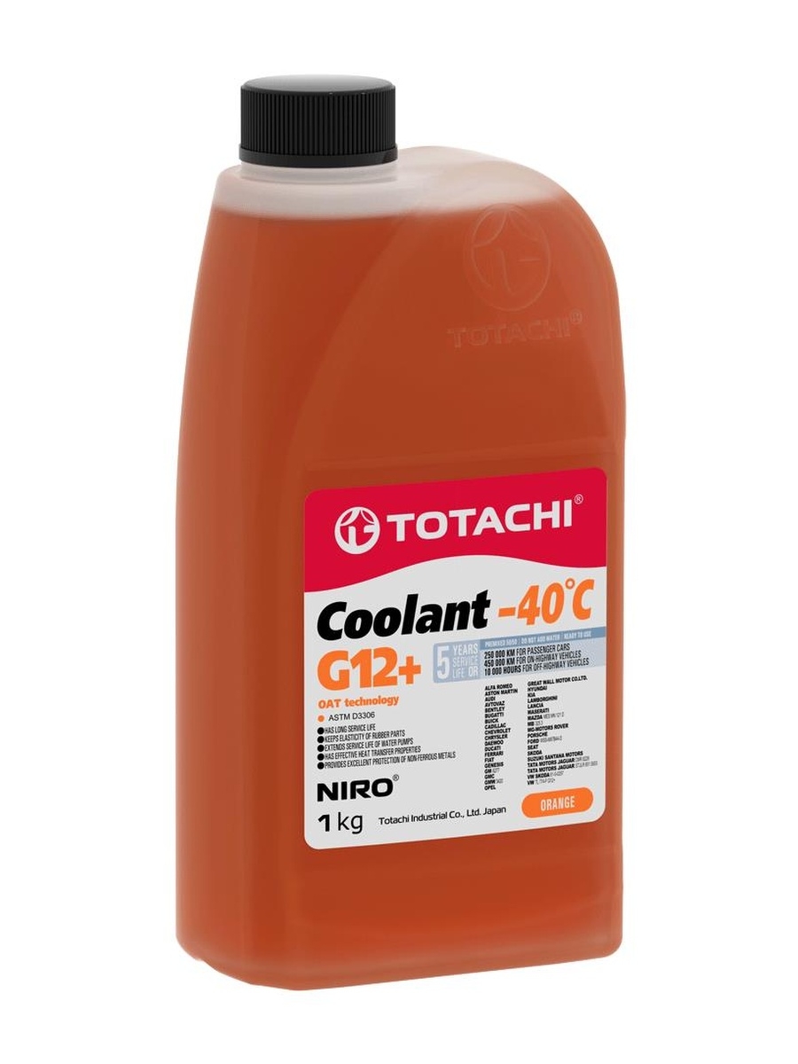 

Охлаждающая Жидкость Totachi Niro Coolant Orange -40c G12+ 1кг TOTACHI арт. 47301