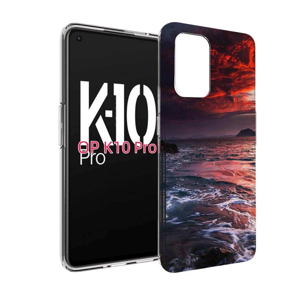 

Чехол MyPads красивый залив для OPPO K10 Pro, Прозрачный, Tocco