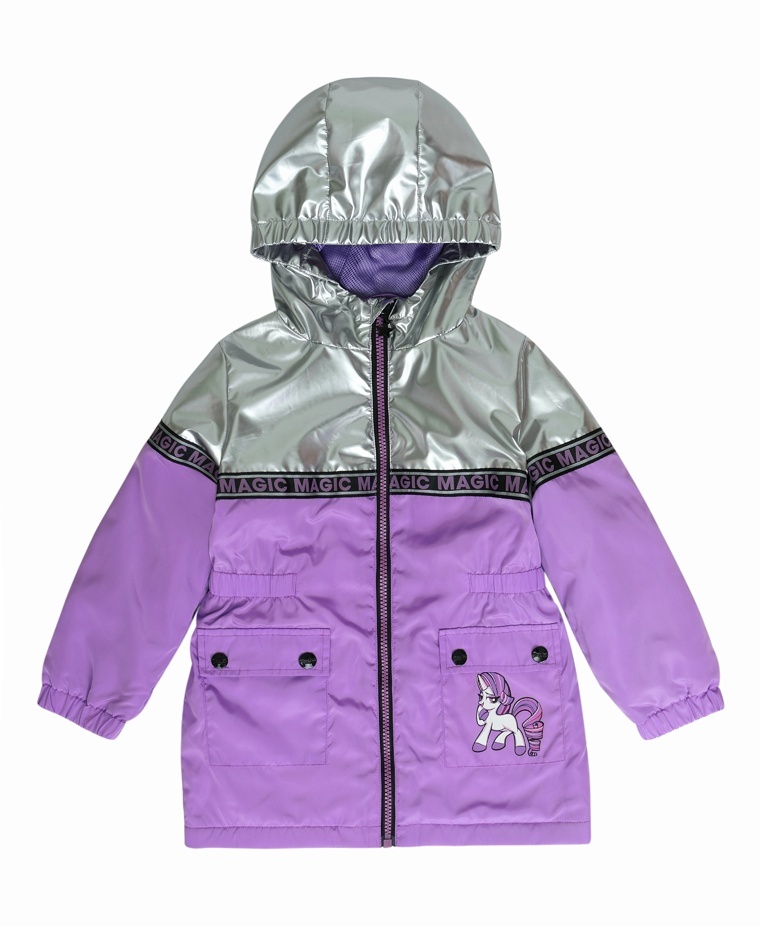 Ветровка детская Kari Kids SS24C253, серебристый, 116 Китай фиолетовый