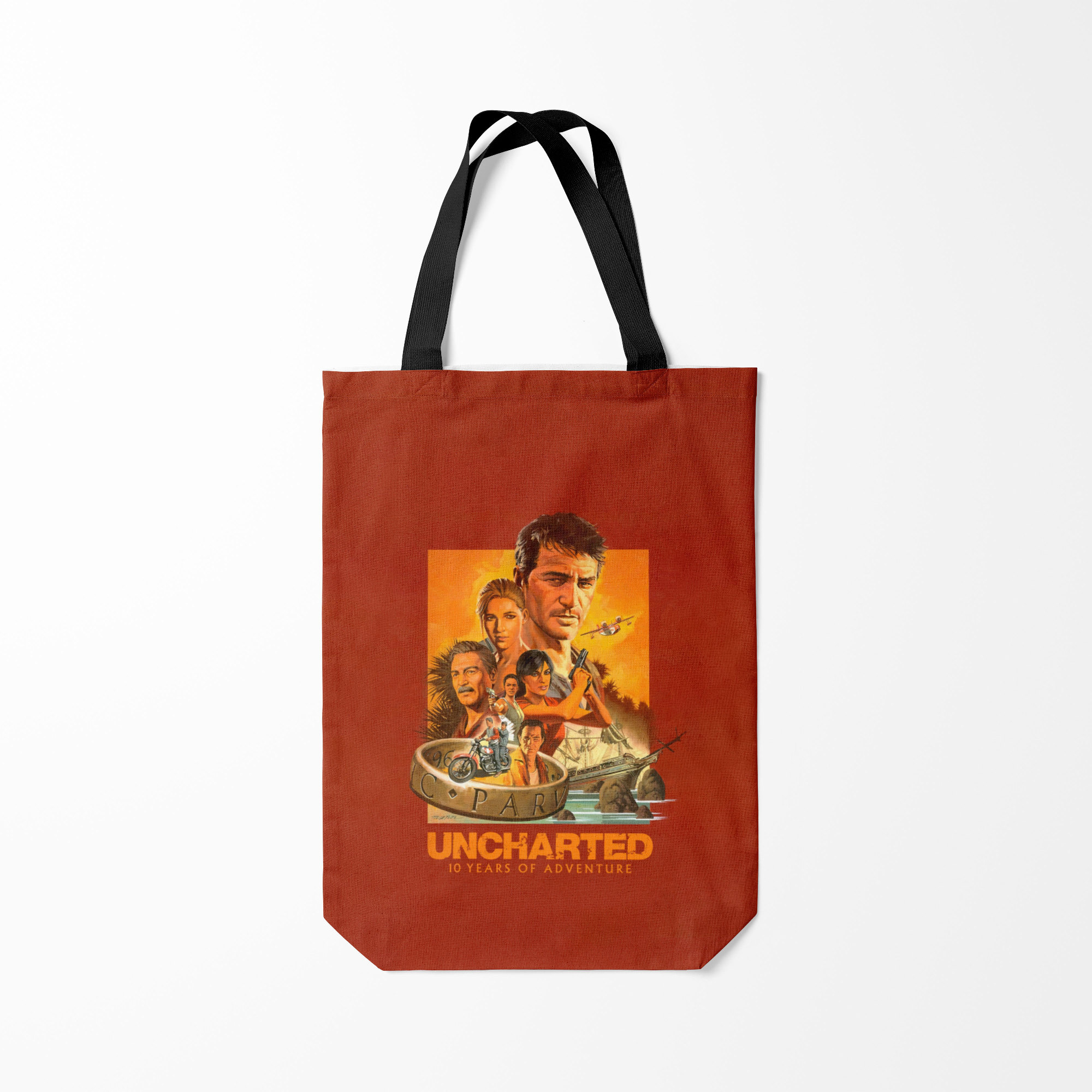 

Сумка шoппер унисекс Burnettie 10 years Uncharted, оранжевый, 10 years Uncharted
