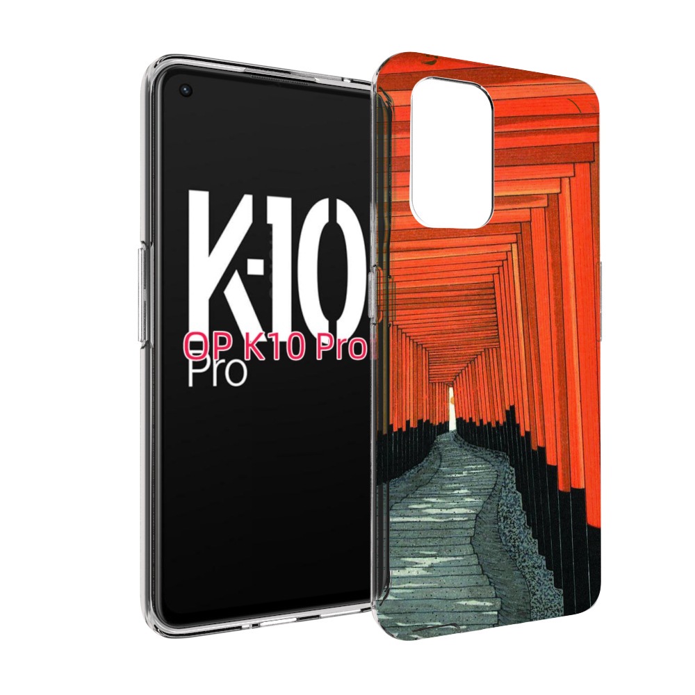 

Чехол MyPads красный коридор для OPPO K10 Pro, Прозрачный, Tocco