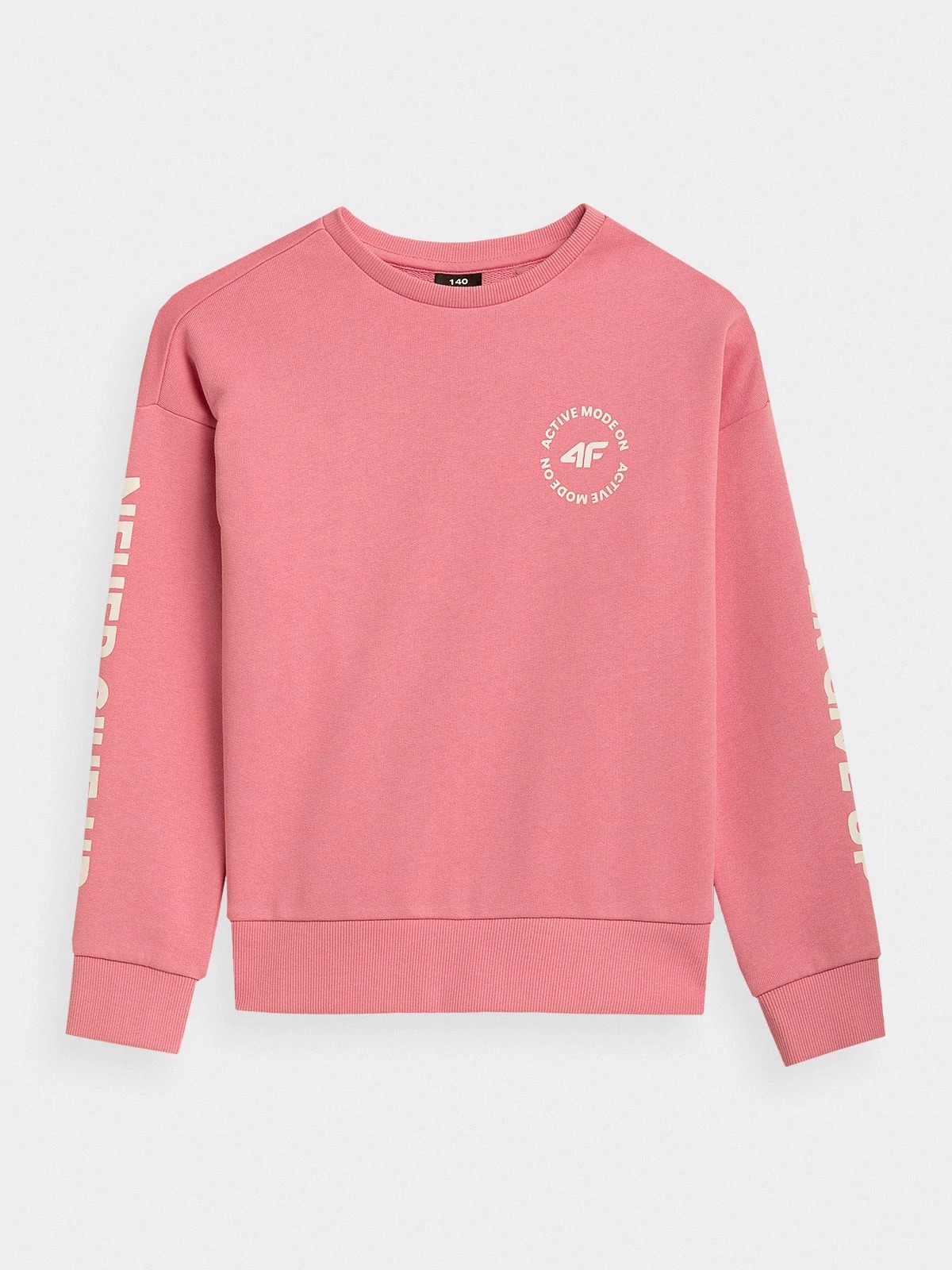 

Свитшот 4F GIRL'S LONGSLEEVES HJZ21-JTSDL001-56S цв.розовый р. 158, HJZ21-JTSDL001