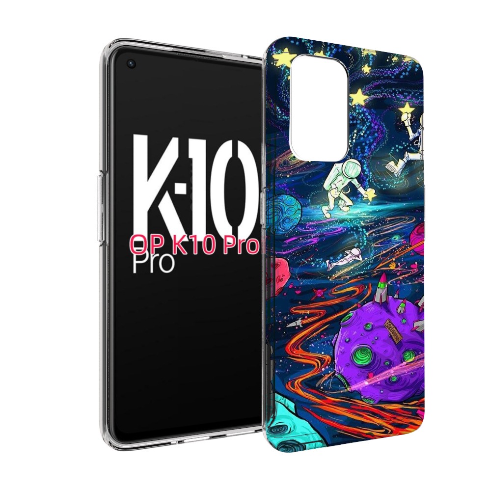 

Чехол MyPads красочный космос для OPPO K10 Pro, Прозрачный, Tocco