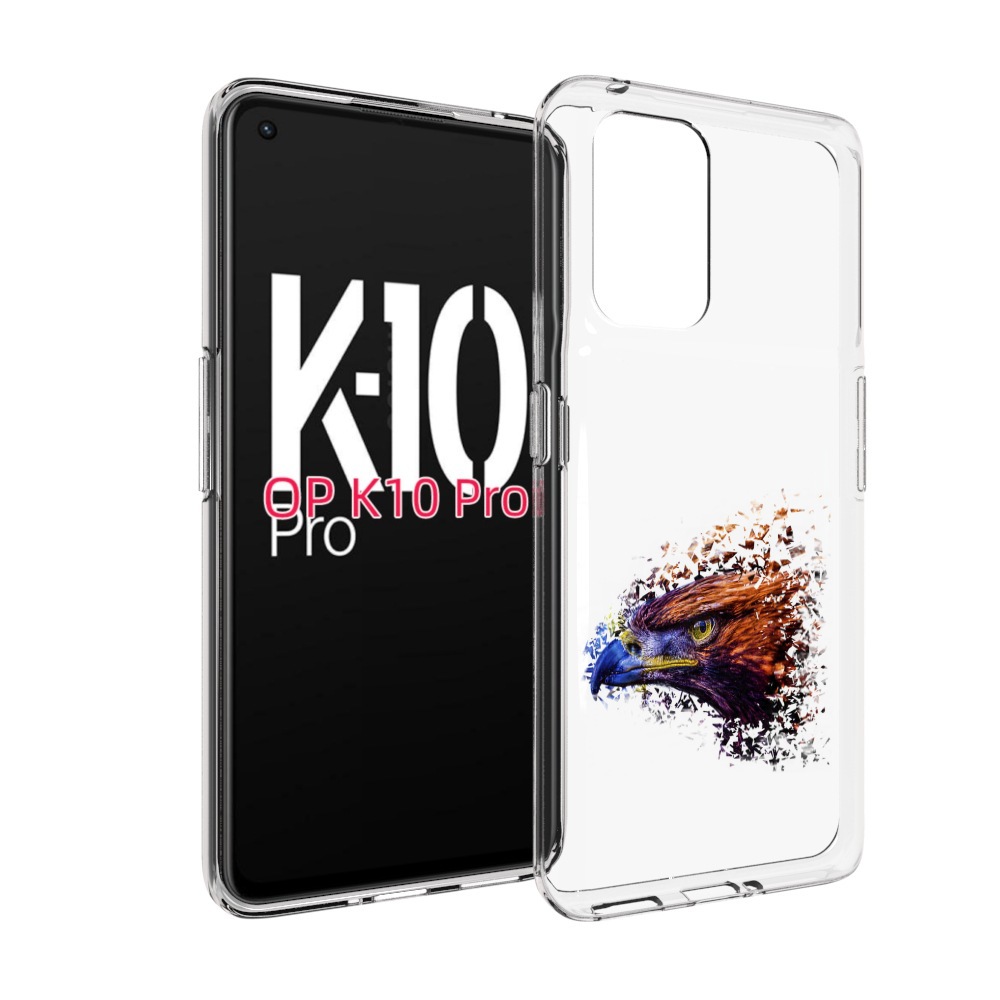 

Чехол MyPads красочный орел для OPPO K10 Pro, Прозрачный, Tocco