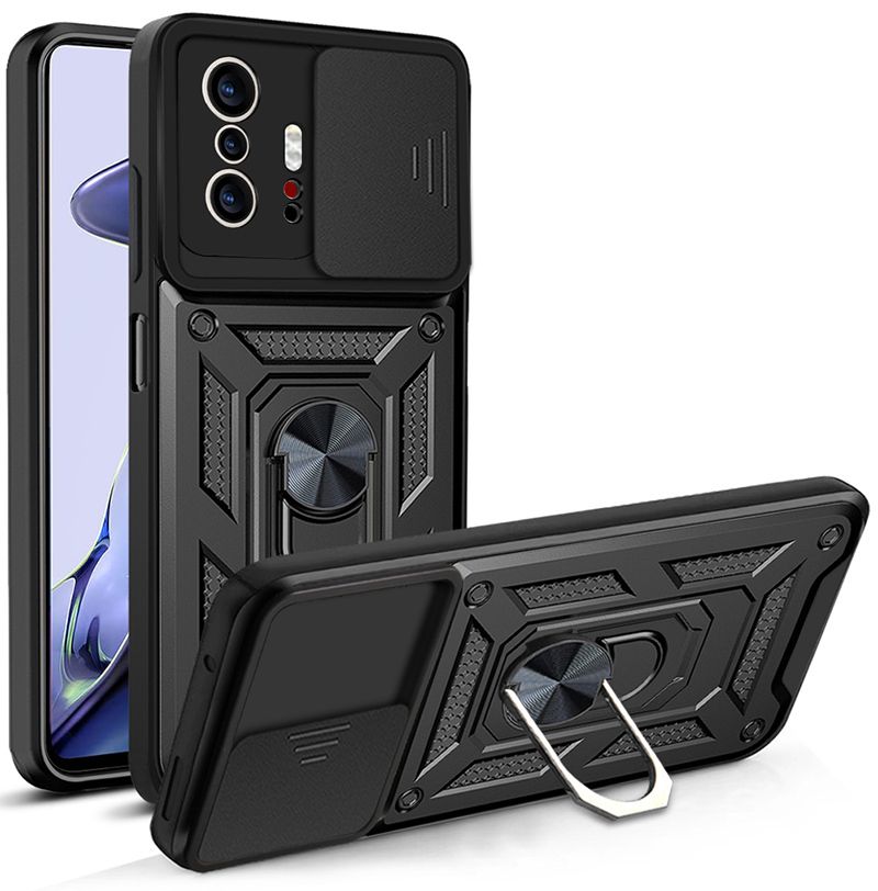 

Чехол с кольцом Bumper Case для Xiaomi Mi 11T (Pro) (черный)