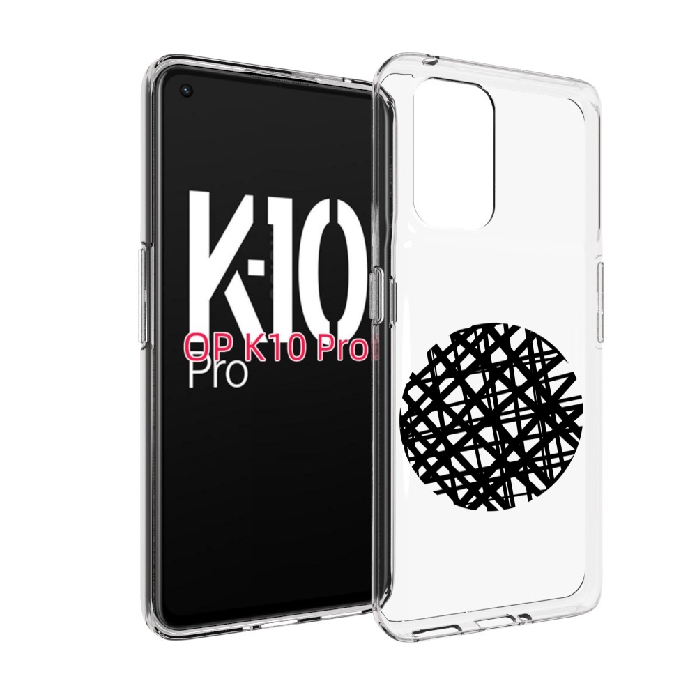 

Чехол MyPads круглая-абстракция для OPPO K10 Pro, Прозрачный, Tocco