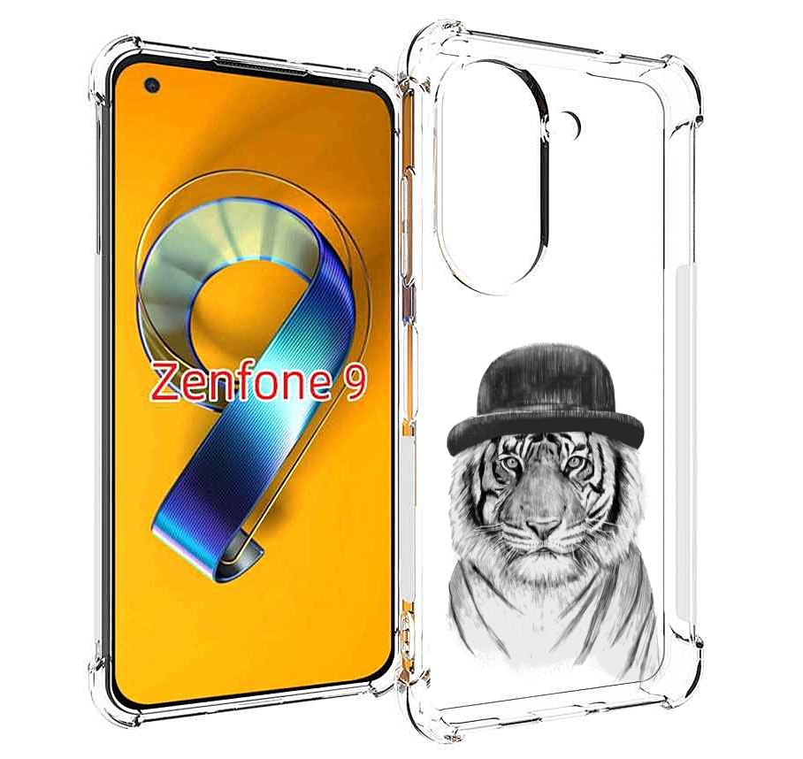Чехол MyPads тигр британец для Asus Zenfone 9 (AI2202)
