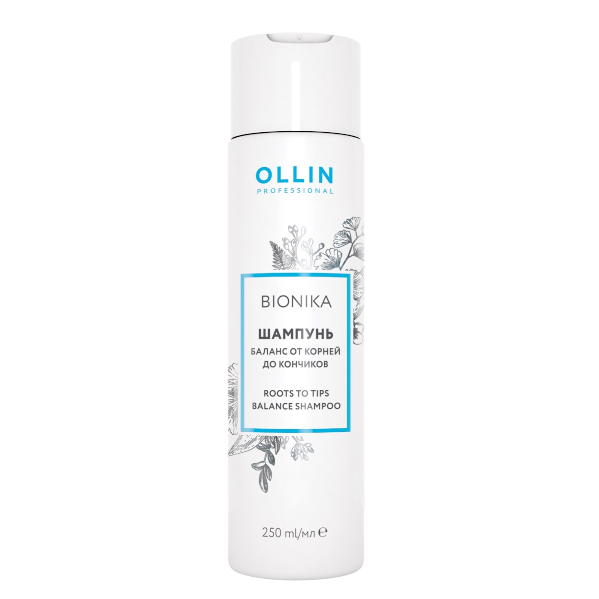 Шампунь Ollin Professional BioNika Roots To Tips Balance 250 мл epica professional кондиционер регулирующий работу сальных желез skin balance