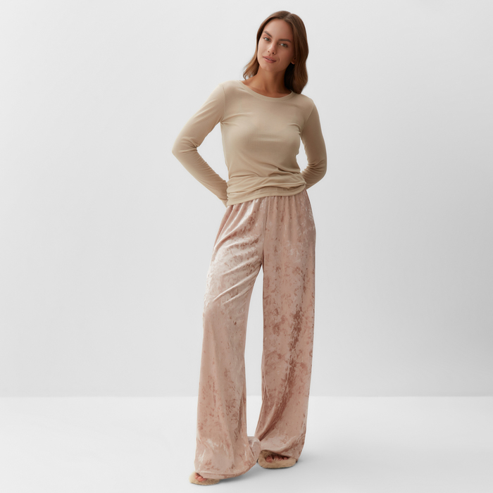 

Комплект домашний женский KAFTAN 10689717 бежевый/розовый 52-54 RU, 10689717