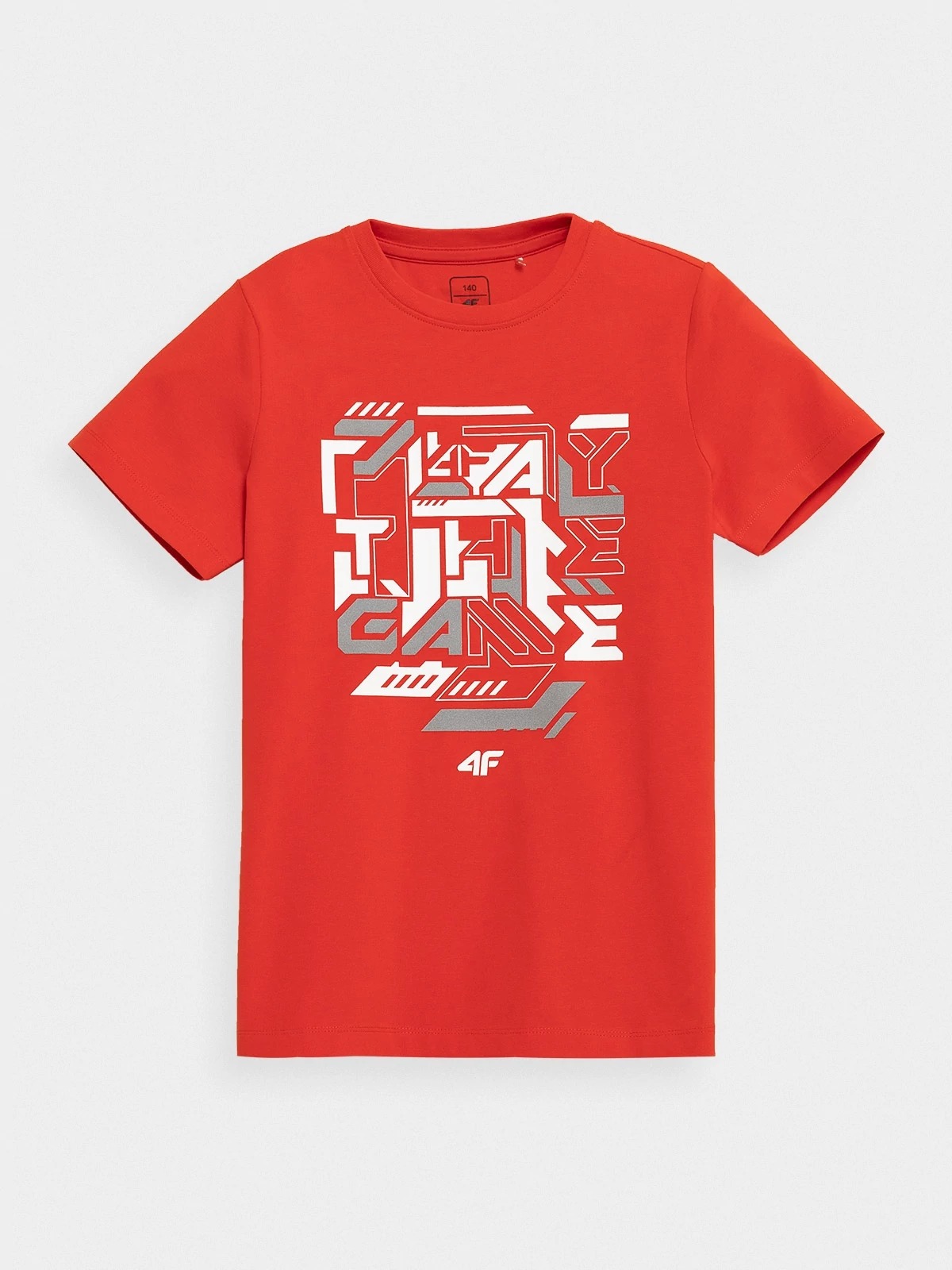 фото Футболка 4f boy's t-shirts hjz21-jtsm006-62s цв.красный р. 122