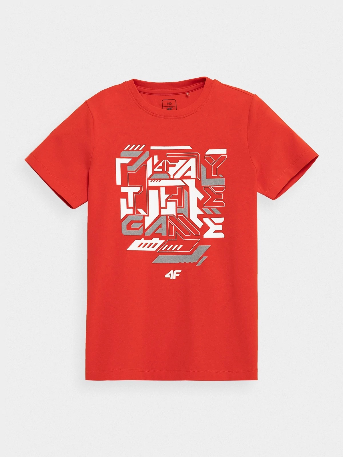 фото Футболка 4f boy's t-shirts hjz21-jtsm006-62s цв.красный р. 128