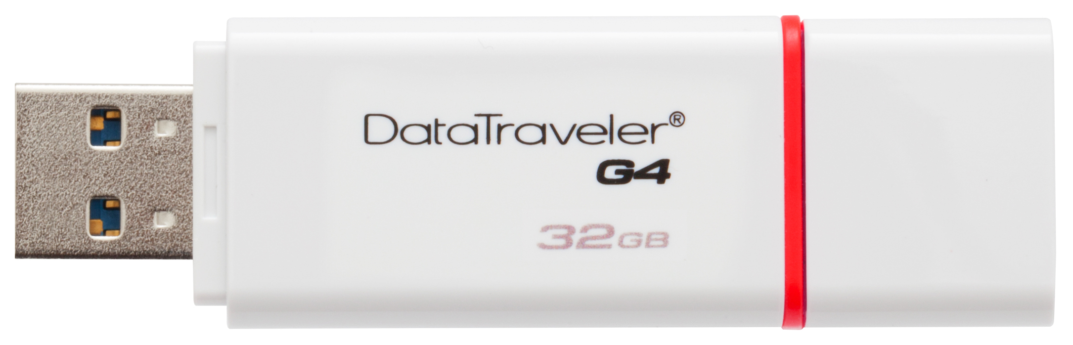 фото Флешка kingston datatraveler g4 32гб white/red (dtig4/32gb)