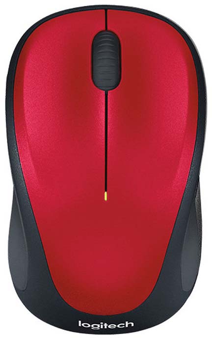 Беспроводная мышь Logitech M235 Red/Black (910-002497)