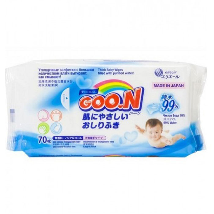 

Детские влажные салфетки Goon 70 шт., 70шт