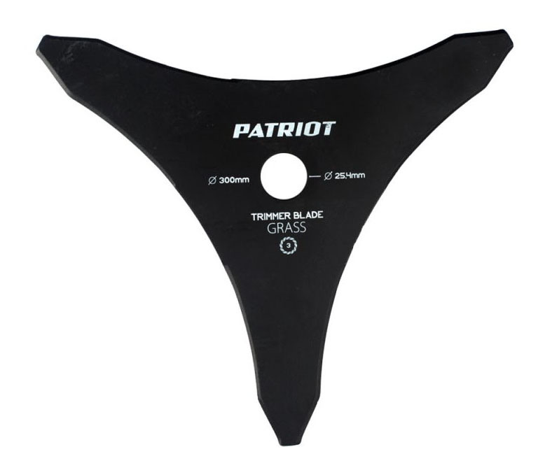 

Нож для триммера Patriot TBL-3 809115201 300 мм 3 лопасти, TBL-3