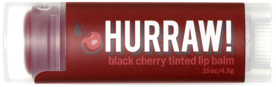 Бальзам для губ Hurraw! Black Cherry Tinted Lip Balm 4,3 г оттеночный тинт бальзам для губ earth rhythm puck it tinted lippie spf 30