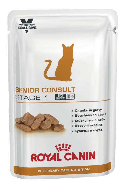 фото Влажный корм для кошек royal canin senior consult stage 1, мясо, 100г