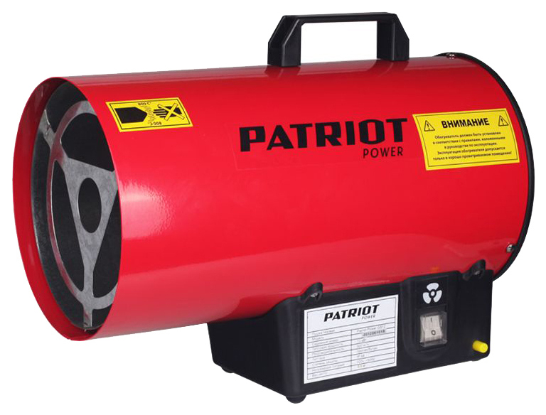 Калорифер газовый Patriot GS 12, 12 кВт, пьезо поджиг, 633445012 калорифер дизельный patriot dtc 303i