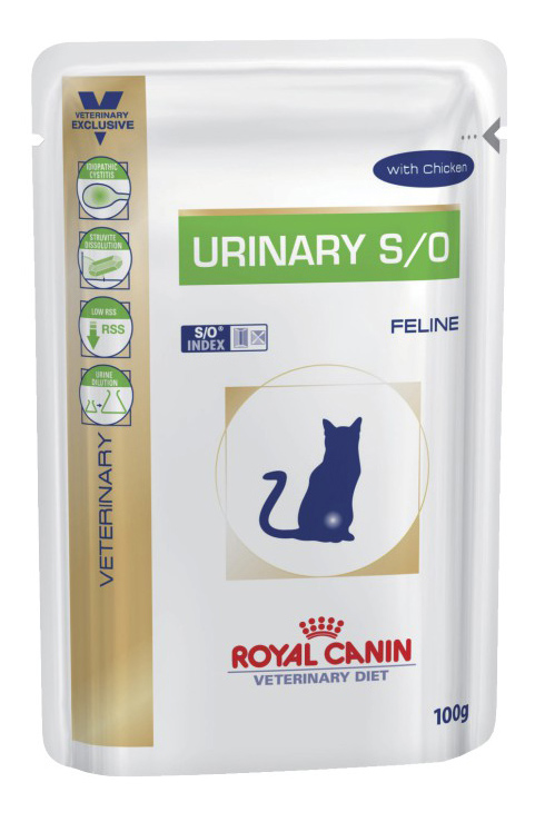 

Влажный корм для кошек ROYAL CANIN Vet Diet Urinary S/O, домашняя птица, рис, 12шт по 100г, Veterinary Care Nutrition Urinary S/O