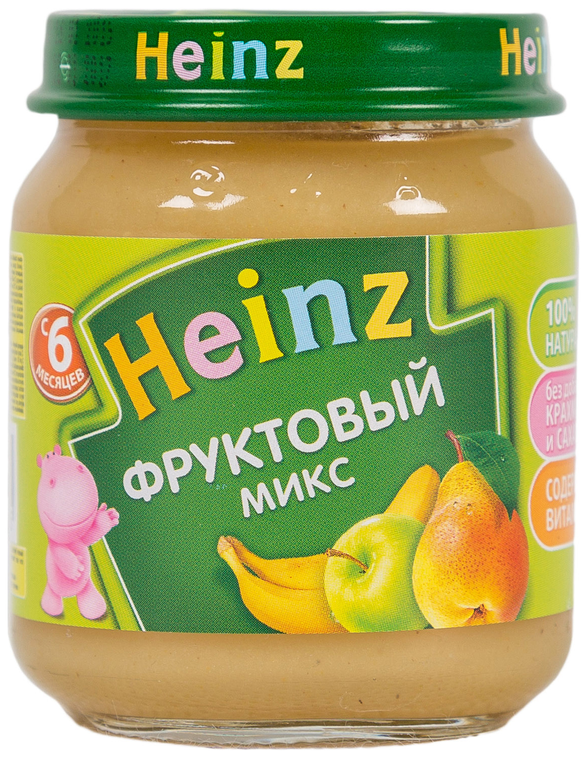 

Пюре фруктовое Heinz Фруктовый микс с 6 мес. 120 г, Фруктовый микс