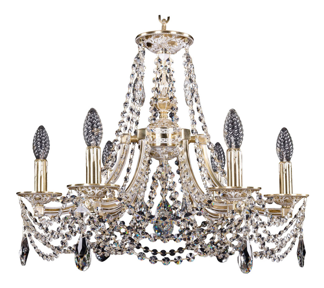 

Люстра потолочная Bohemia Ivele Crystal 1771/6/190/C/GW