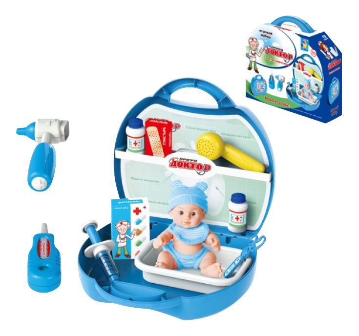 

Игровой набор в чемоданчике Профи Доктор 19 предметов 1TOY Т10889, Доктор 19 предметов