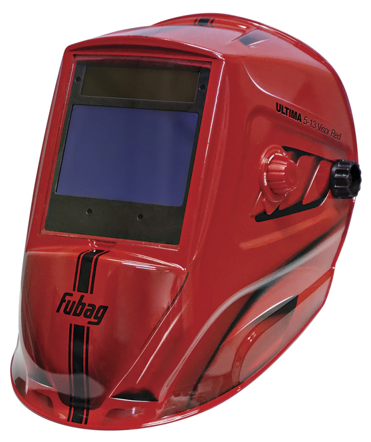 фото Маска сварщика fubag ultima 5-13 visor red хамелеон (зона обзора 100 мм х 67 мм)